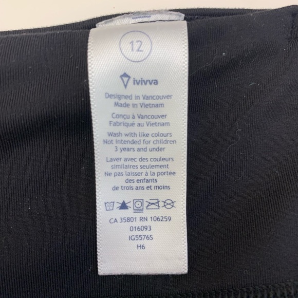 Ivivva black mesh cutout leggings - Picture 4 of 4